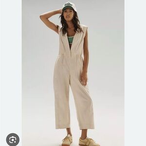 Anthropologie Daily Practice Soller Drawstring Jumpsuit
